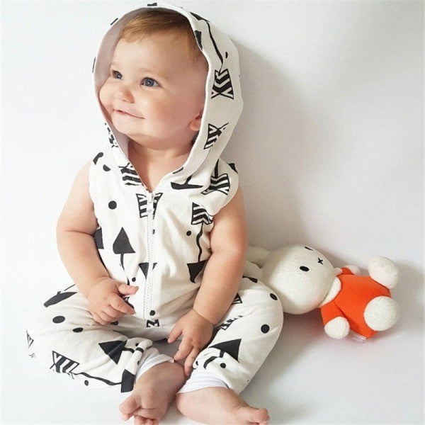 Hooded jumpsuit hot sale